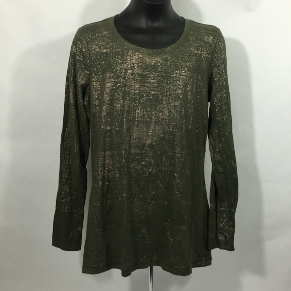 ana (a new approach) shinny long sleeve size S - Picture 1 of 8